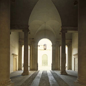 Courtyard. Barbaran da Porto palace. Vicenza. Veneto. Italy