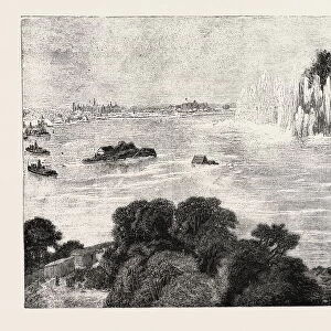 Destruction of Hell Gate, New York, 7. -Flood Rock. 8. -Halletts Point. 9. -Bountys Cove