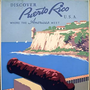 Discover Puerto Rico U. S. A. Where the Americas meet ca. 1936-1940