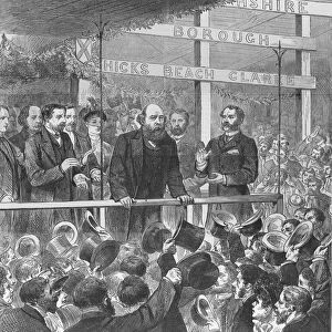 Election campaign, November / December 1885. Lord Salisbury, Conservative Prime Minister