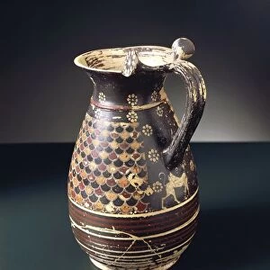 Etruscan olpe, from Veii, Rome Province, Italy, 7th Century B. C