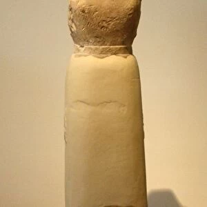 Female statue, Boeotian poros, from Boeotia