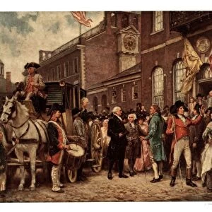 George Washingtons inauguration at Philadelphia