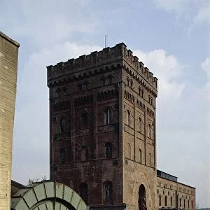 Germany, Malakow tower of Zeche Hannover at Bochum-Hordel