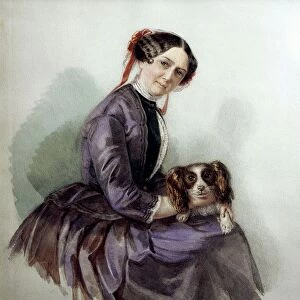 Germany, Portrait of Christine Wilhelmine Minna Planer (1809 - 1866), first wife of Richard Wagner