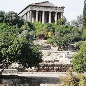 Greece, Attica, Athens, Agora, Temple of Hephaestus also known as Temple of Theseus