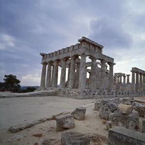 Greece, Attica, Saronic Islands, Aegina, Doric Temple of Aphaea