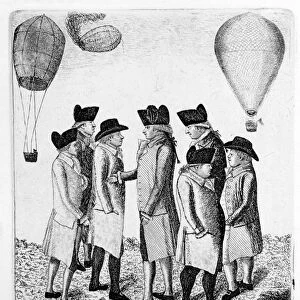 A Group of Aeronauts. Vincenzo Lunardi (1759-1806)