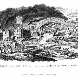 Expansion of London, shown in a Print from 1829 Expansion of London, shown in a Print from 1829