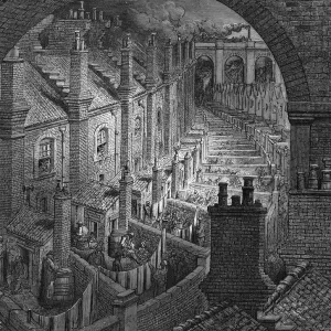19th Century London Terraces Print 19th Century London Terraces Print