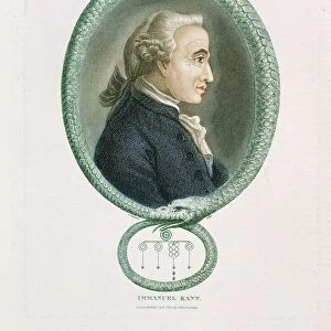 Immanuel Kant (1724-1804) German philosopher. Print published London 1812. Profile