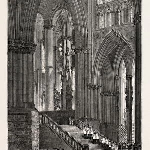 Interior of Strasbourg Cathedral, France, 1870