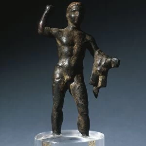 Italy, Province of Bolzano-Bozen, Vandoies, Statuette representing Hercules (Heracles), bronze
