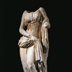 Italy, Sicily, Statue representing a headless Muse