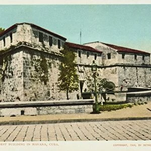 La Forlaleza, Oldest Building in Havana, Cuba Postcard After William Henry Jackson. 1904, La Forlaleza, Oldest Building in Havana, Cuba Postcard After William Henry Jackson