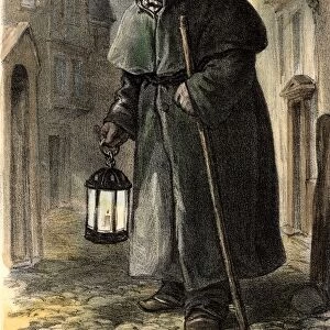 London nightwatchman, or Charlie, who patrolled the streets at night in the 18th century
