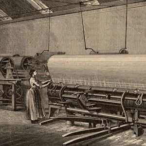 Loom for making Hemp fishing nets. J & W Stuarts factory, Musselburgh, near Edinburgh