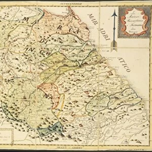 Map of Marca Anconetana and Fermana, Bologna, Italy, 1831