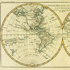 Map of World circa. 1760. From Atlas de Toutes Les Parties Connues du Globe Terrestre