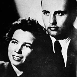 Mikhail and raisa gorbachev when they were a young couple, a reproduction from the archive of the newspaper argumenty i facty