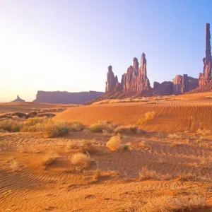 Monument Valley Tribal Park At Sunrise, Arizona