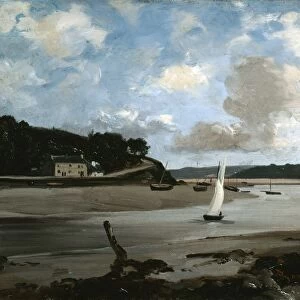 Morlaix - The river at mid-tide, 1874. Oil on canvas. Emmanuel Lansyer (1835-1893)