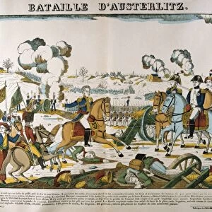 Napoleon at the Battle of Austerlitz (Bitva u Slavkova) also known as the Battle