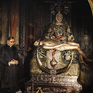 Painting depicting Opus Dei founder JosemaratA