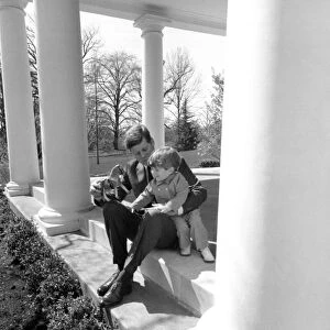 President Kennedy & John-John President Kennedy & John-John