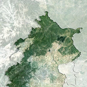 Region of Beijing, China, True Colour Satellite Image