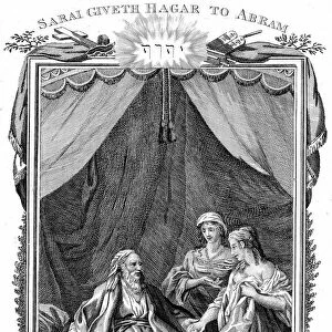 Sarah, Abrahams wife, being barren, offers Hagar her maid to her husband. Result