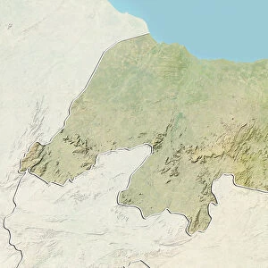 State of Rio Grande do Norte, Brazil, Relief Map