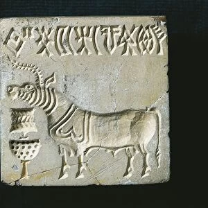 Steatite seal, from the Indus Valley