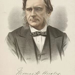 Thomas Henry Huxley (1825-1895) British biologist, champion of Darwin. From The National