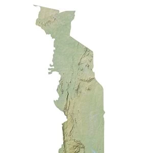 Togo, Relief Map