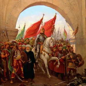 Print of Sultan Mehmed II entering Istanbul Print of Sultan Mehmed II entering Istanbul