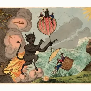 Print of a satirical engraving, 1803 Print of a satirical engraving, 1803