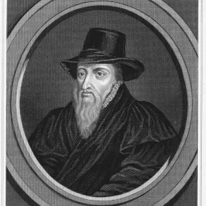 Theodore Beza Print, Engraving 1851 Theodore Beza Print, Engraving 1851
