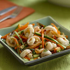 Vietnamese shrimp and cucumber salad