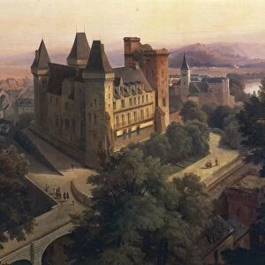 View of Chateau de Pau, by Jean Antoine Simeon Fort, 1843, Oil on canvas