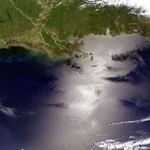 view of the Gulf of Mexico from the Moderate Resolution Imaging Spectroradiometer