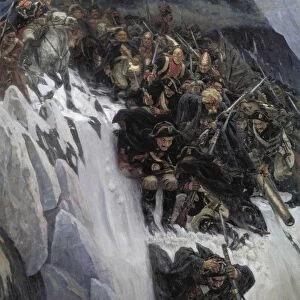 Wassilij Iwanowitsch Surikow (1848-1916) Russian Troops under Suvorov Crossing the Alps in 1799