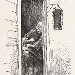 Watch Dog of a Gambling Den, the Chinese Quarters, San Francisco, Engraving 1876