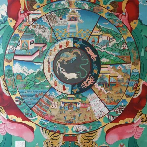 Wheel of life or wheel of Samsara