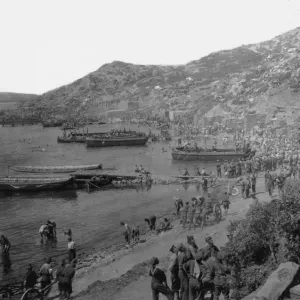 Anzac Cove Print: Allied Troops at Gallipoli Peninsula