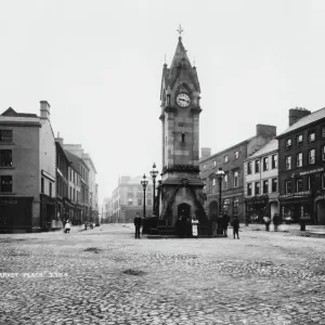 Print of Penrith Market Square circa 1890