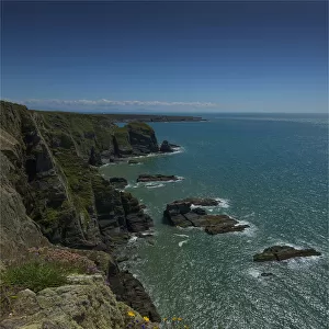 The coastal cliffs at South Stack, Angelsea, Northern Wales, United Kingdom
