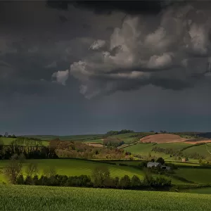 The countryside near the village of Alton Pancras, in the spring, Dorset, England, United Kingdom