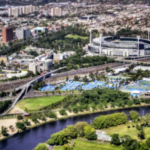 Melbourne Cricket Ground & Yarra River Parklands Aerial