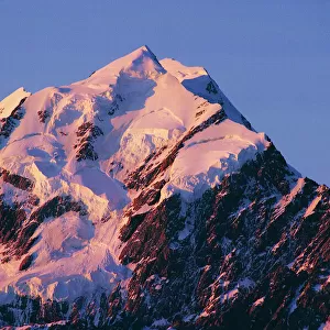 Mount Cook at sunset, Southern Alps, South Island, New Zealand